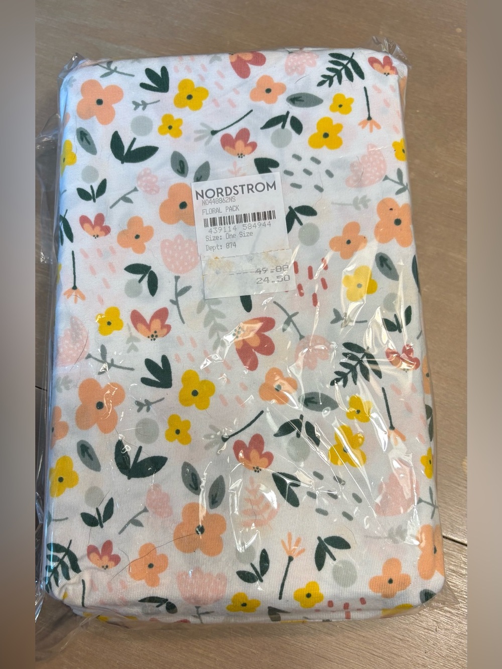 5/$30 Nordstrom Cotton Nursing & Car Seat Baby Blanket Set Wildflower Pack NWT